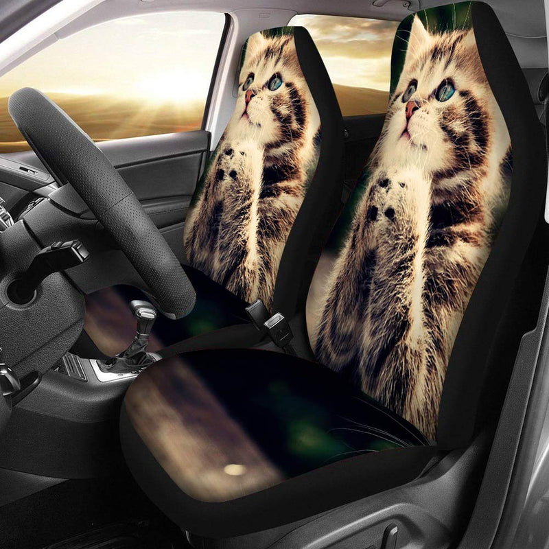  [AUSTRALIA] - Auto Car Seat Covers Fun Cute Cat Print Seat Protector
