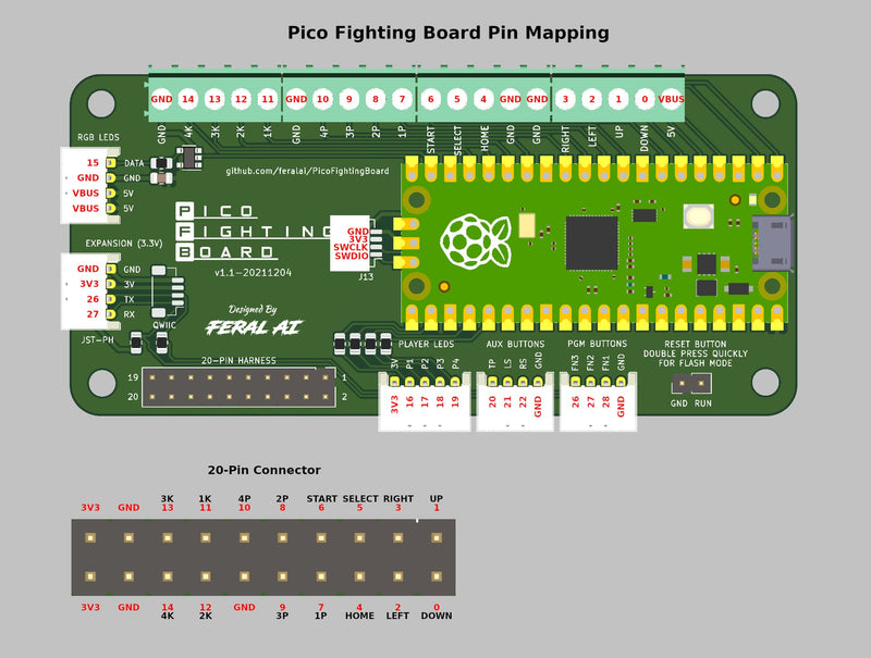  [AUSTRALIA] - XBERSTAR for pico Fighting Board Fighting Joystick Main Control Board Keyboard Converter for PS3 Switch PC (Converter + Cable) Converter + cable