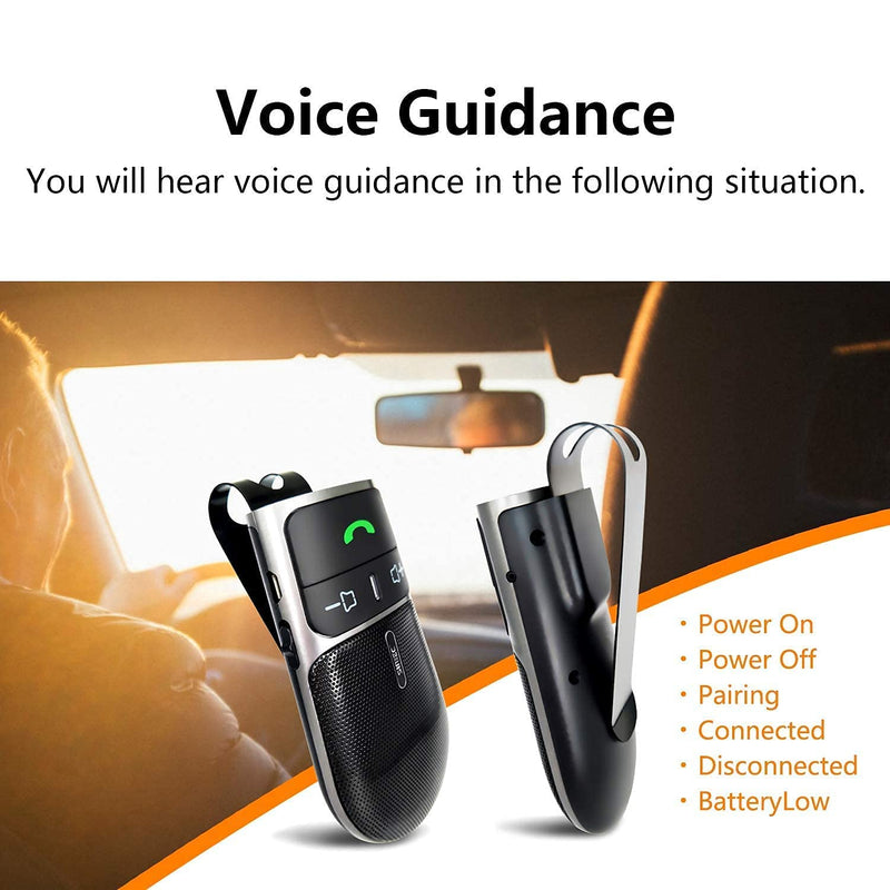  [AUSTRALIA] - SUNITEC Hands Free Bluetooth car Speaker for Cell Phone, Bluetooth Phone Speaker for car, AUTO Power ON Off car Bluetooth for Cell Phone Support Siri Voice Assistant - BC920