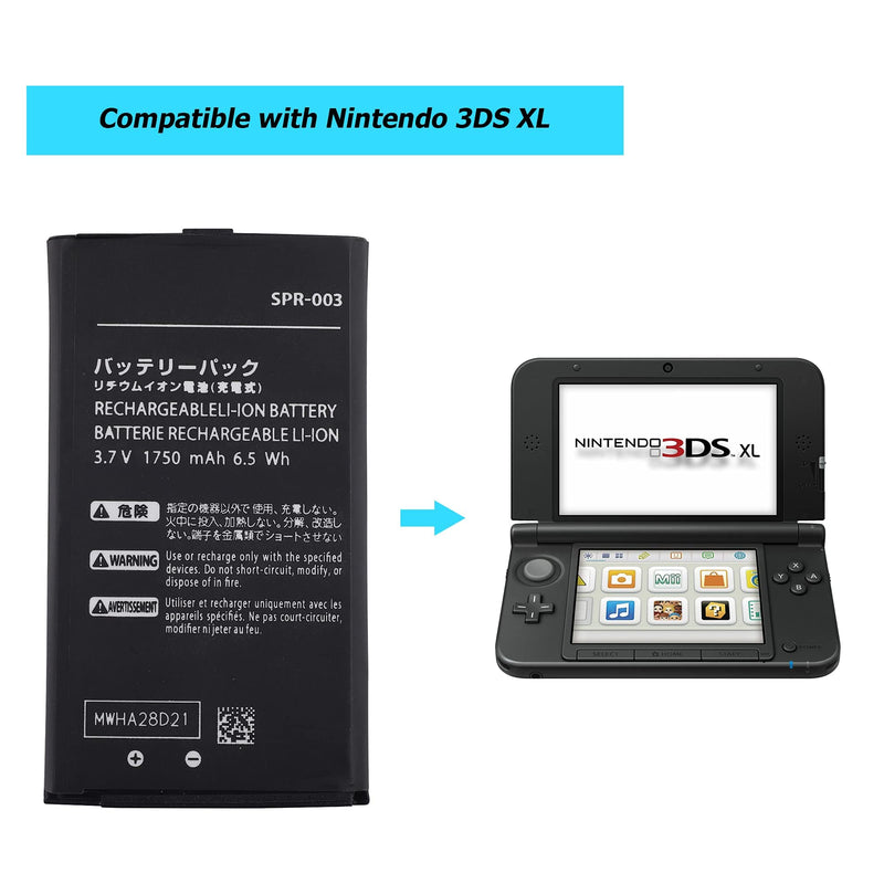  [AUSTRALIA] - Vvsialeek SPR-003 Battery Compatible with Nintendo 3DS XL 1750mAh