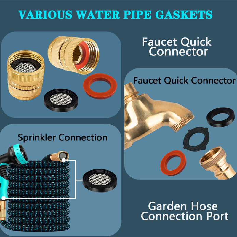  [AUSTRALIA] - KEZE 680 PCS Rubber Washer Assortment Kit 14 Size Water Hose Washers and 18 Size Nitrile O Ring Washers Set for Outside Faucet Spigot Garden Hose Pressure Washer Plumbing Repair OD 5-33MM Rubber O Ring and Rubber Washer