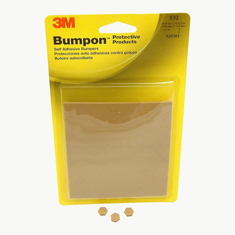  [AUSTRALIA] - 3M Scotch SJ5201 Series Bumpon Self-Adhesive Bumpers: 0.433 in. x 0.125 in. (Light Brown)