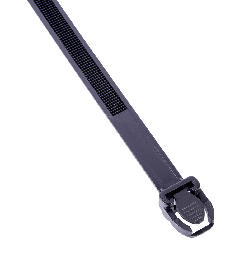  [AUSTRALIA] - Gardner Bender 47-121UVB Releasable Cable Tie, 21 inch, 175 lb, Electrical Wire and Cord Management, Nylon Zip Tie, 3 Pk, UV Resistant Black
