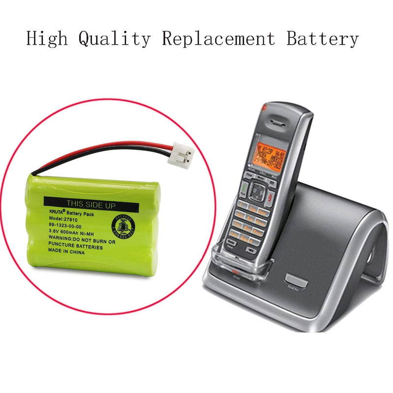  [AUSTRALIA] - 27910 Cordless Telephone Battery Compatible with AT&T 89-1323-00-0 Motorola SD-7501 RadioShack 23-959 23-894 Ni-MH 3.6V(Pack 2) Pack 2