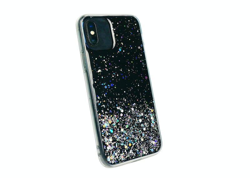  [AUSTRALIA] - UNIQUE FORTUNES Cute Black Glitter iPhone 11 Case Phone Cases for Women (Black)