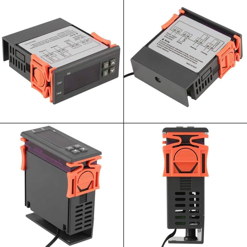  [AUSTRALIA] - ARCELI AC 110V-220V Fahrenheit/Celsius digital temperature controller thermostat heat/cooling mode with sensor 2