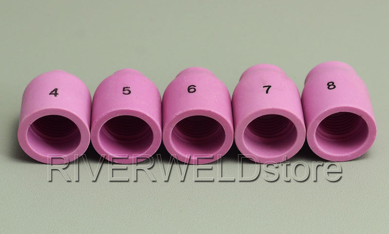  [AUSTRALIA] - TIG Welding Torches Stubby Gas Lens Collets Alumina Nozzles Back Cap Kits Fit SR WP 17 18 26 Torch 16pcs