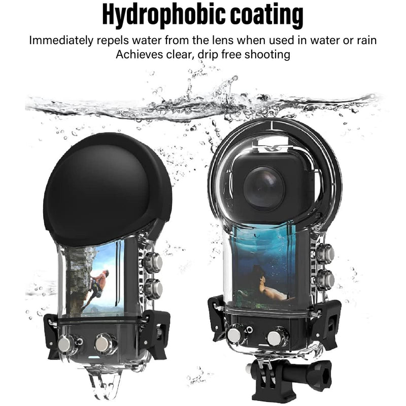  [AUSTRALIA] - VBESTLIFE Waterproof Housing Case, for Insta360 ONE X3, Underwater Diving Protective Shell 50M with Bracket Accessories Vbestlife6a4gysxn2w