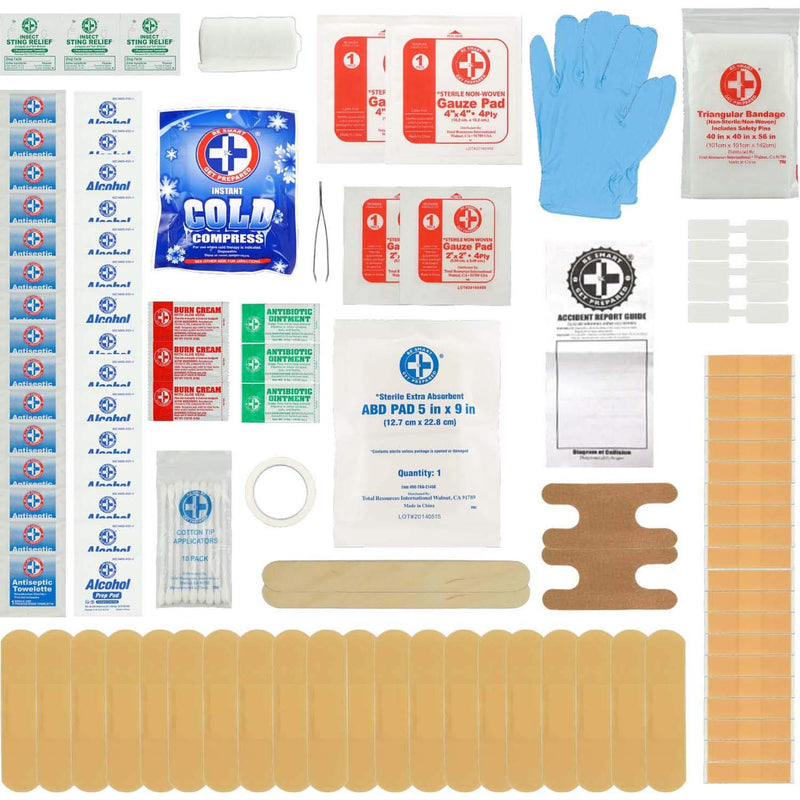  [AUSTRALIA] - Be Smart Get Prepared 125 Piece First Aid Kit - Office, Home, Car, School, Emergency, Survival, Camping, Hunting, and Sports