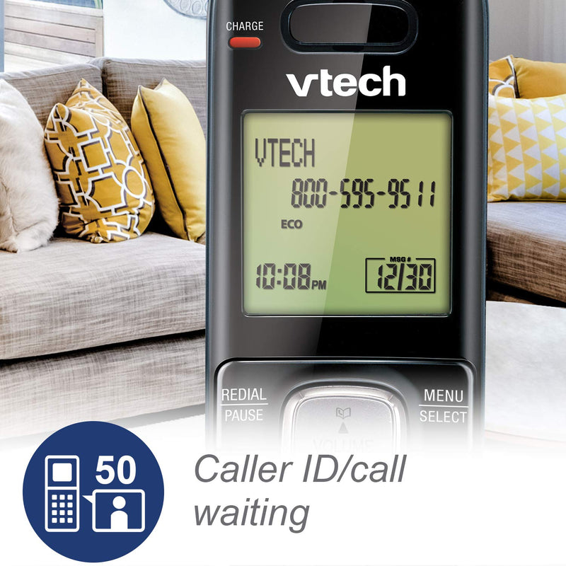 [AUSTRALIA] - VTech CS6709 Accessory Cordless Handset, Silver/Black | Requires VTech CS6719, CS6729, CS6829, or CS6859 Series Phone System to Operate