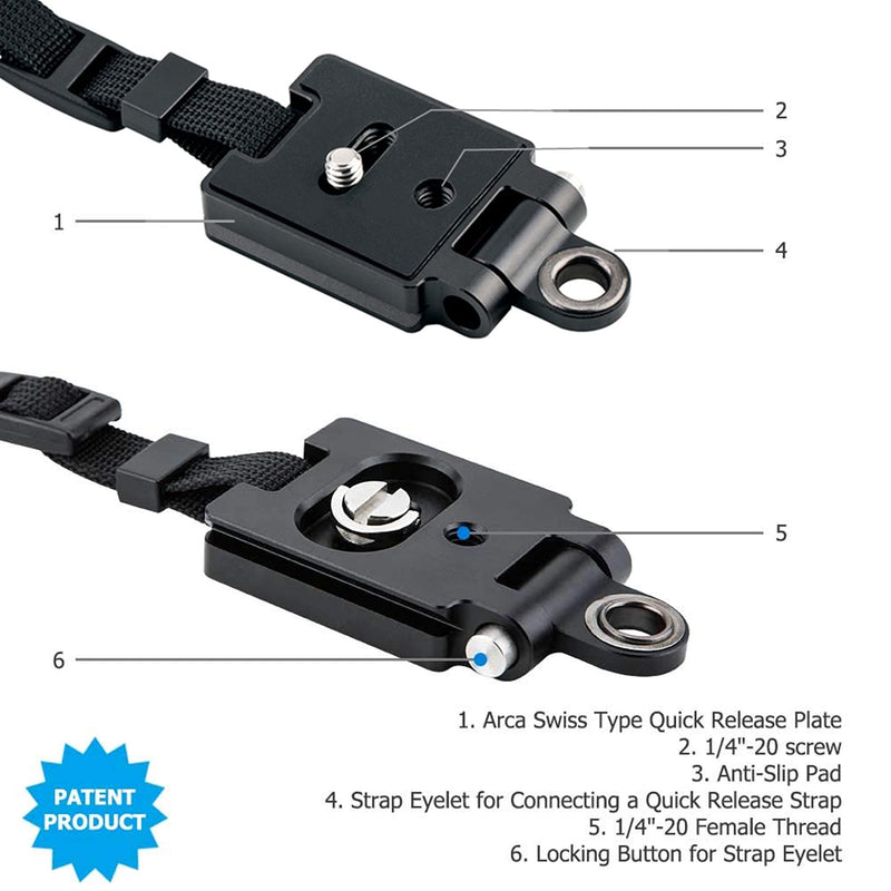  [AUSTRALIA] - JJC Mirrorless Camera Hand Strap Grip for Sony A7 IV A7S III II A7RIV A7RIII A7III A7RII A7II A7R IV III II A1 A9 II A7C ZV-E10 A6600 A6500 A6400 A6300 A6100 A6000 RX1 RX1R RX1RII RX10 IV III II A99II Black Stitch