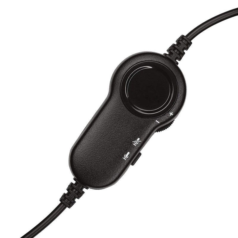  [AUSTRALIA] - Logitech 3.5 mm Analog Stereo Headset H151 with Boom Microphone - Black