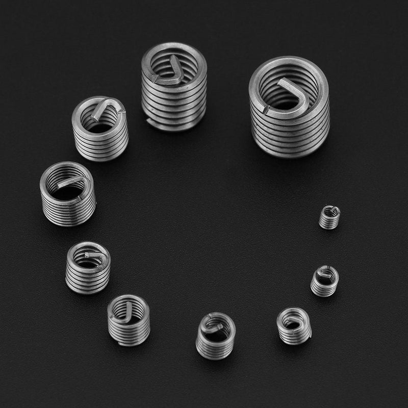  [AUSTRALIA] - 60pcs Thread Insert Kit 304 Stainless Steel Wire Screw Sleeve Thread Repair Insert Assortment Kit