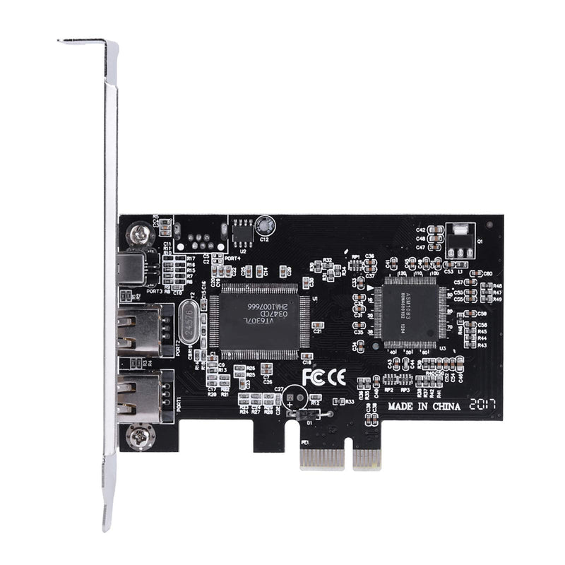  [AUSTRALIA] - Zyyini PCIE 1394b Controller Card 800Mbps PCI to 1394a IEEE 1394 Video Capture Card Built-in Firewire Card for FireWire 800 (1394b) and 1394a Devices