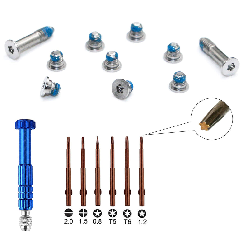  [AUSTRALIA] - 6-in-1 Multifunctional Precision Screwdriver Set for MacBook Air A1465 A1466 Bottom Case Screws Replacement for Glasses Cellphone Electronics Watch Laptop Jewelry