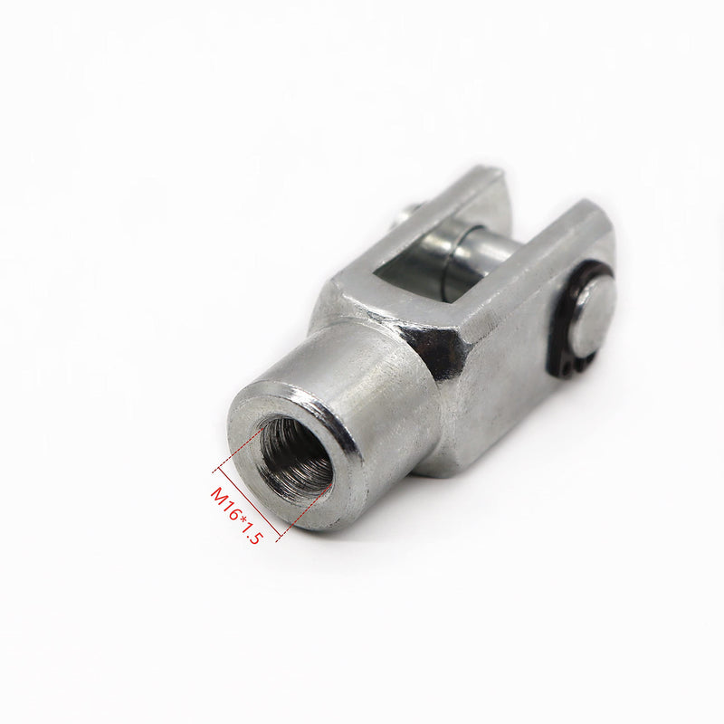  [AUSTRALIA] - 2PCS M16 16mm/0.63" Female Thread Y Joint for SC 50mm/1.97" or 63mm/2.48" Bore Air Cylinder M16×1.5