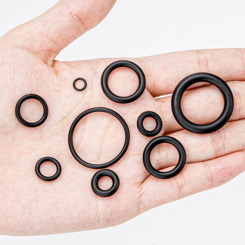  [AUSTRALIA] - 225PCS Rubber O Ring Assortment Kits 18 Sizes Sealing Gasket Washers Made of Nitrile Rubber NBR for Professional Plumbing, Automotive Repair, Air or Gas Connections