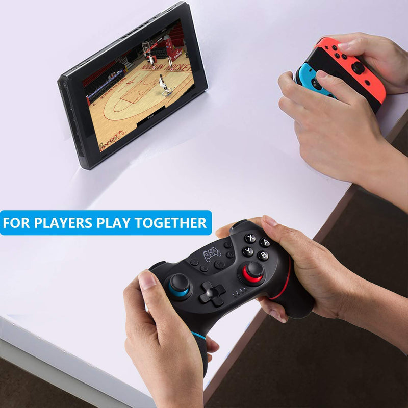  [AUSTRALIA] - Switch Controller, Diswoee&Diswoe Wireless Pro Controller Gamepad Compatible with Switch Support Amibo, Wakeup, Screenshot and Vibration Functions-Black