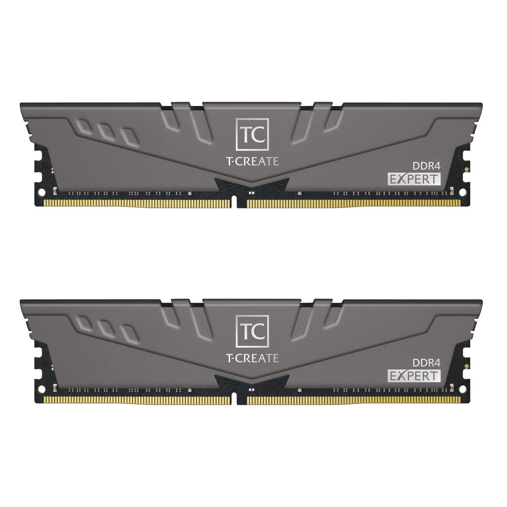  [AUSTRALIA] - TEAMGROUP T-Create Expert overclocking 10L DDR4 16GB Kit (2 x 8GB) 3200MHz (PC4 25600) CL16 Desktop Memory Module Ram - TTCED416G3200HC16FDC01 16GB (8GBx2) DDR4- 3200MHz CL16-20-20-40 Titanium Gray-UDIMM