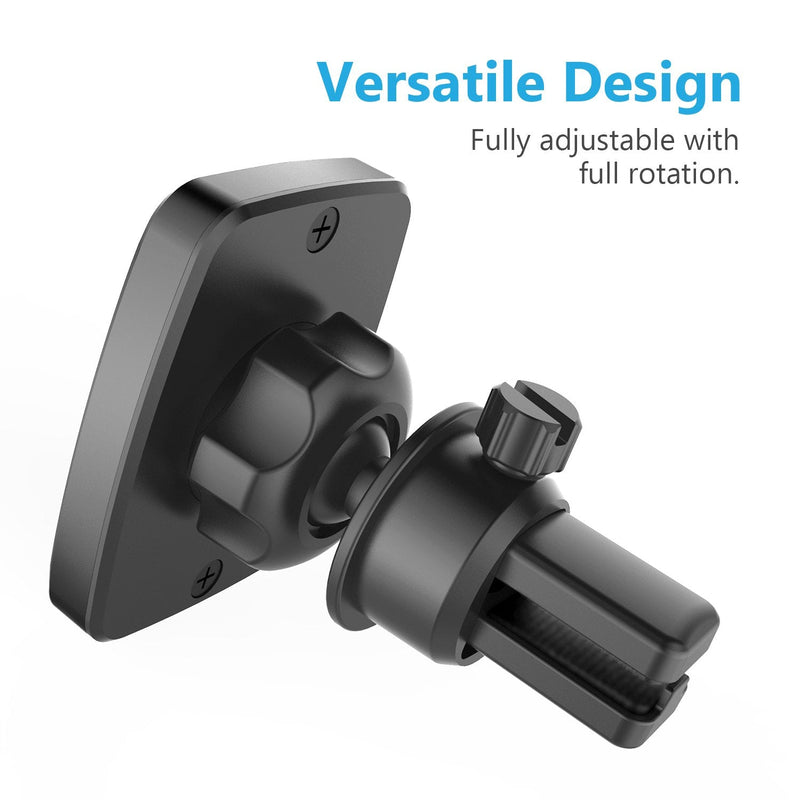  [AUSTRALIA] - WixGear Magnetic Phone Car Mount, Universal Bite-Lock Air Vent Magnetic Phone Car Mount Holder, for Cell Phones with Swift-snap Technology