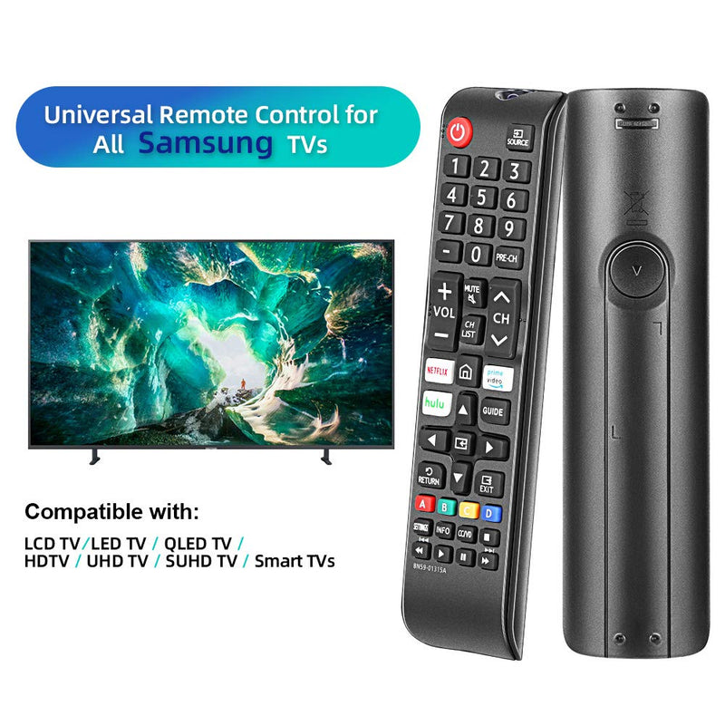  [AUSTRALIA] - Gvirtue BN59-01315A Remote Control Replacement for Samsung-Smart-TV-Remote All Samsung LED QLED LCD 6/7/8/9 Series 4K UHD HDTV HDR Flat Curved Smart TV, with Netflix, Prime Video and Hulu Button