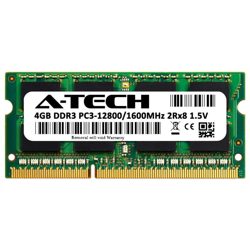  [AUSTRALIA] - A-Tech 4GB RAM Replacement for Samsung M471B5273DH0-CK0 | DDR3 1600MHz PC3-12800 2Rx8 1.5V SODIMM 204-Pin Memory Module
