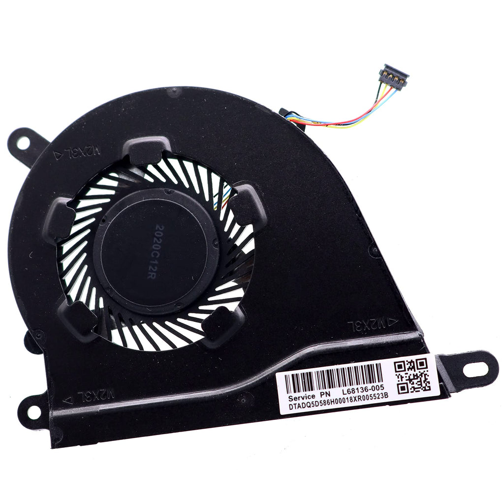  [AUSTRALIA] - Deal4GO CPU Cooling Fan L68134-001 ND75C07-19A18 for HP 14-DQ 15-DY 15s-FQ 15s-EQ 340S G7 14-DQ0011DX 14-DQ1039WM 15-DY0013DX, Black