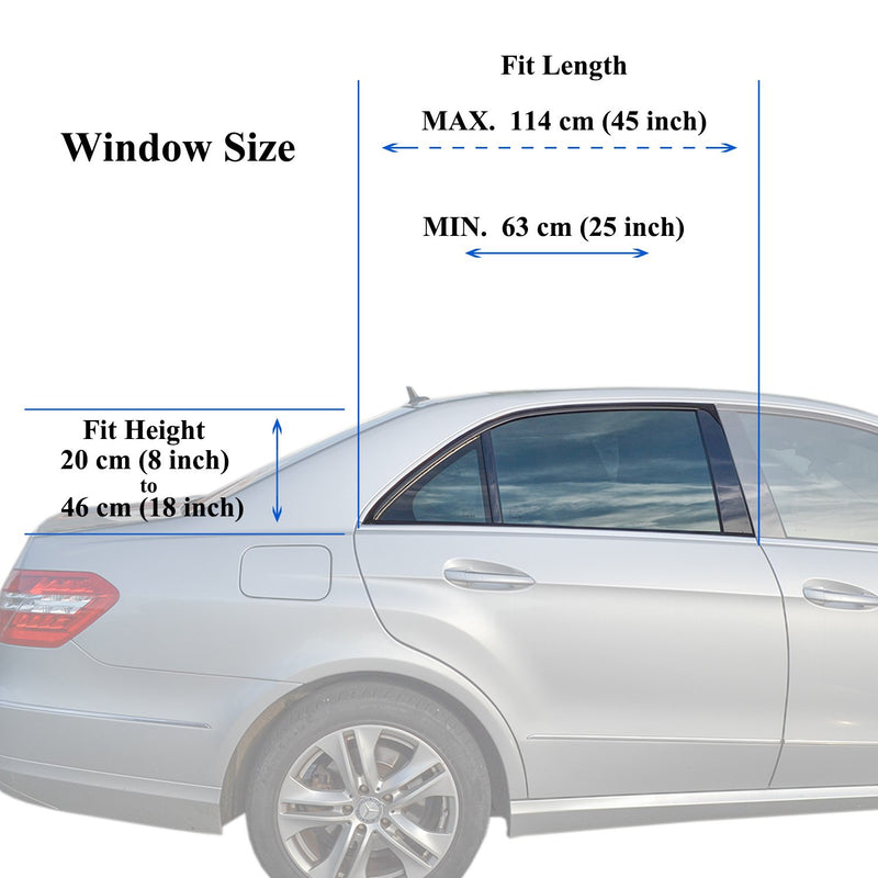 TFY Universal Car Side Window Sun Shade - Protects Your Kids from Sun Burn - Double Layer Design - Maximum Protection - Fit Most of Sedan, Ford,Audi, BMW, Honda, Mazda, Nissan and Others - 1 Piece - LeoForward Australia