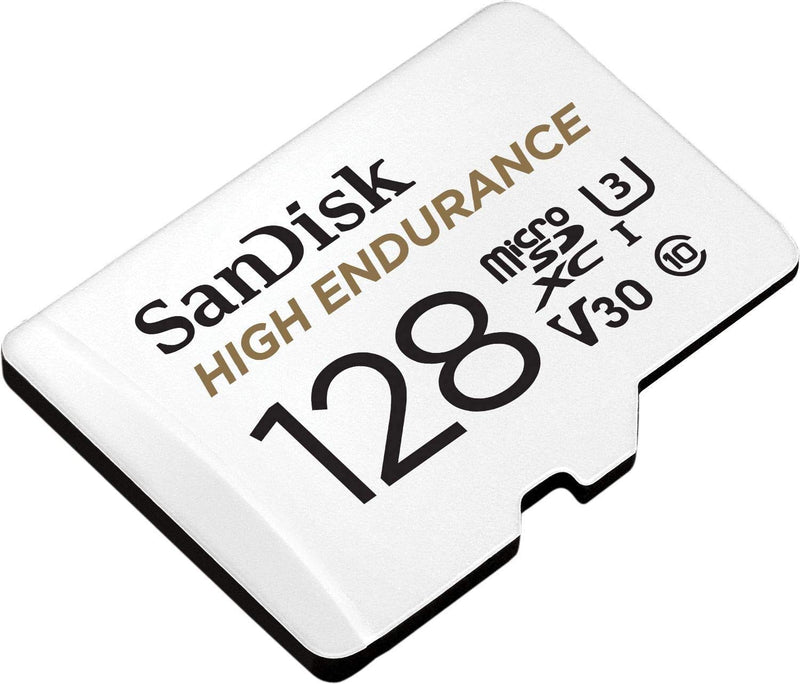  [AUSTRALIA] - SanDisk 128GB High Endurance Video Memory Card MicroSDXC Works with Garmin Dash Cam 67W, Mini 2, 47, 57 Series (SDSQQNR-128G-GN6IA) Bundle with (1) Everything But Stromboli SD & Micro SD Card Reader