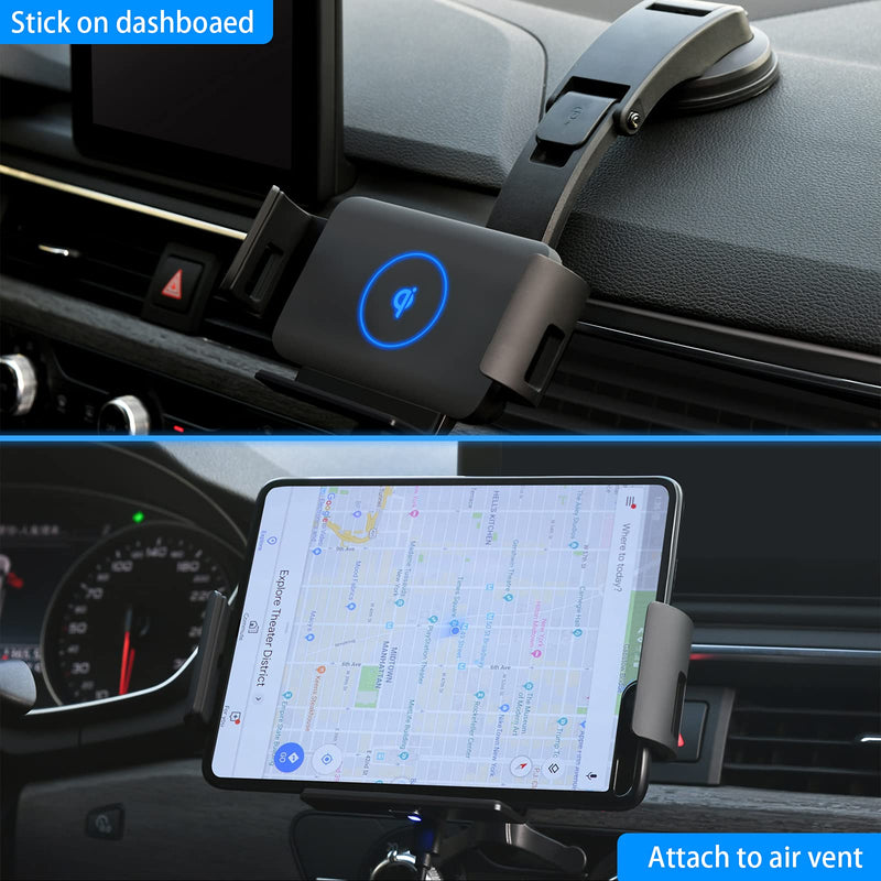  [AUSTRALIA] - Lopnord Z Fold 3 Car Mount, Wireless Car Charger Mount Compatible with Samsung Galaxy Z Fold 3/Z Fold 2/S22/S21,15W Wireless Charger for Air Vent / Dashboard Car Phone Holder for iPhone 13 12 Pro Max