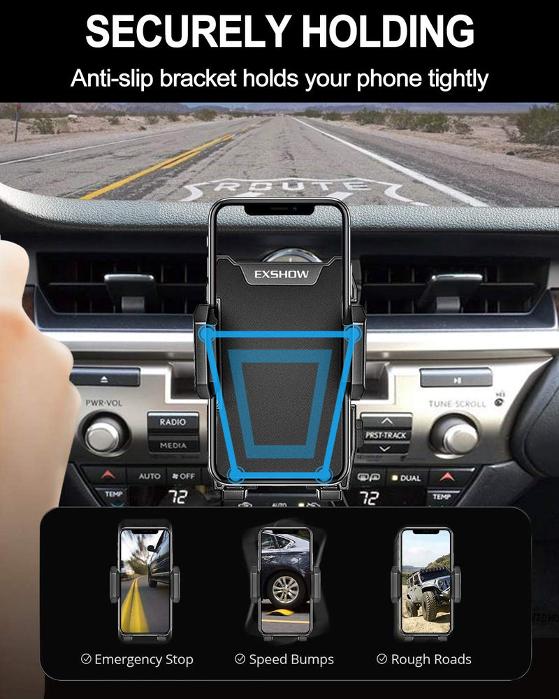  [AUSTRALIA] - EXSHOW Phone Holder for Car CD Slot, One-Hand-Available CD Player Cell Phone Mount for iPhone 11 Pro Max 11 XR XS 8 Plus 7 6S SE, Samsung S10+ S10e S10 S9 N9 S8 Note10 10+ Plus, Google, LG, Moto etc