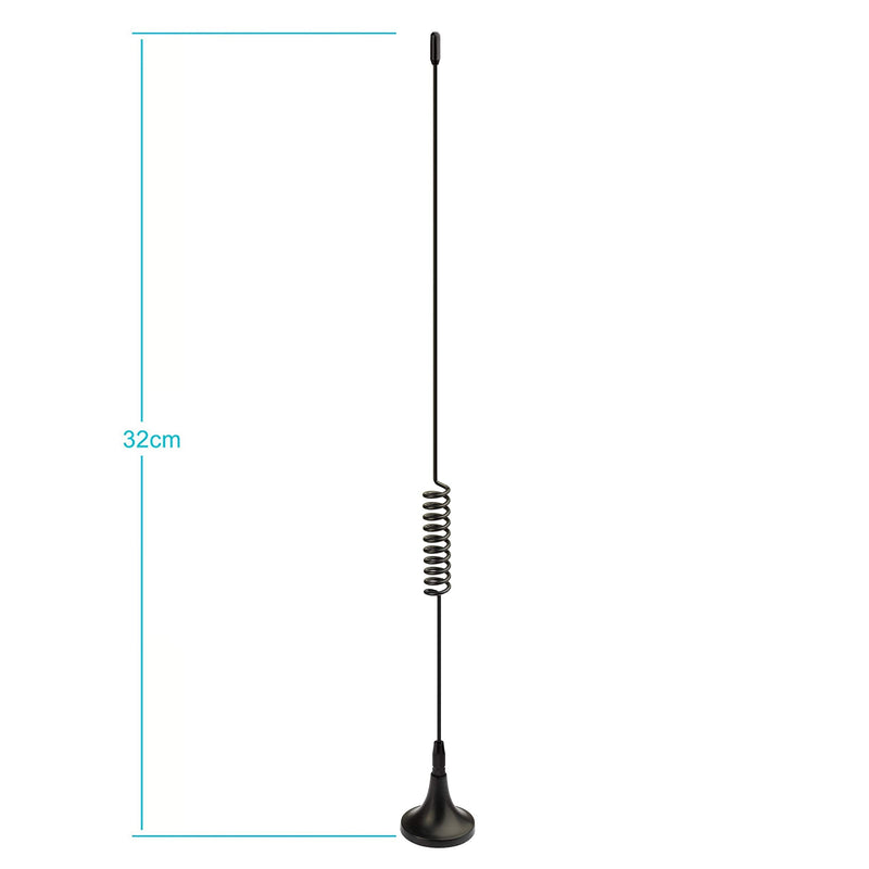  [AUSTRALIA] - Bingfu VHF UHF Ham Radio Amateur Radio Mobile Radio Scanner Antenna Police Scanner Antenna Magnetic Base BNC Male Antenna Compatible with Uniden Bearcat Whistler Radio Shack Police Radio Scanner