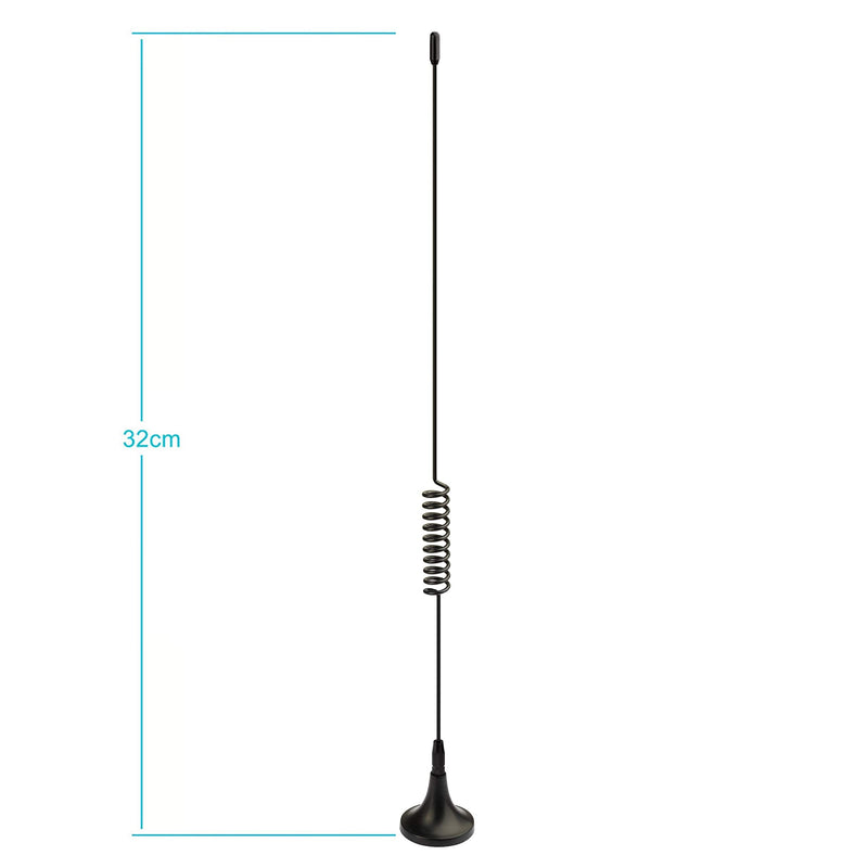  [AUSTRALIA] - Bingfu Dual Band 978MHz 1090MHz 5dBi Magnetic Base SMA Male MCX Antenna for Aviation Dual Band 978MHz 1090MHz ADS-B Receiver RTL SDR Software Defined Radio USB Stick Dongle Tuner Receiver 1-Pack