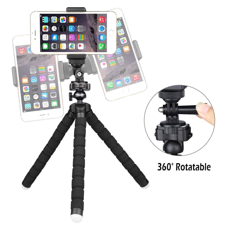  [AUSTRALIA] - UBeesize Tripod S, Premium Flexible Phone Tripod with Wireless Remote, Mini Tripod Stand for Cameras/GoPros/Mobile Devices