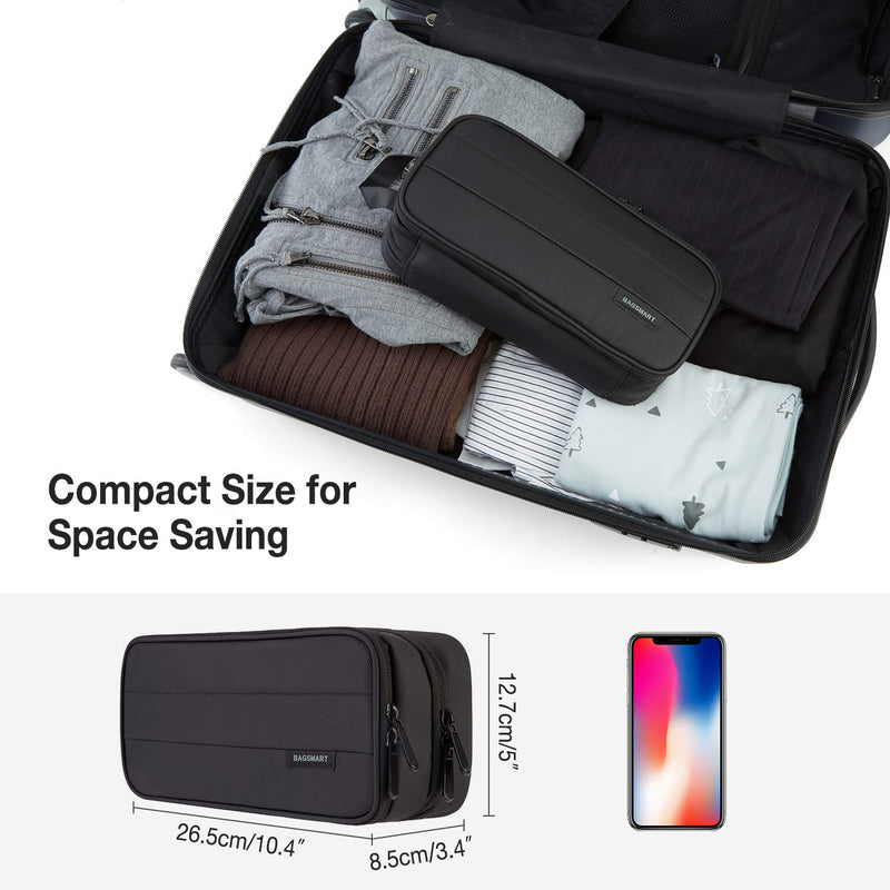  [AUSTRALIA] - BAGSMART Electronic Organizer,Travel Cable Organizer Black