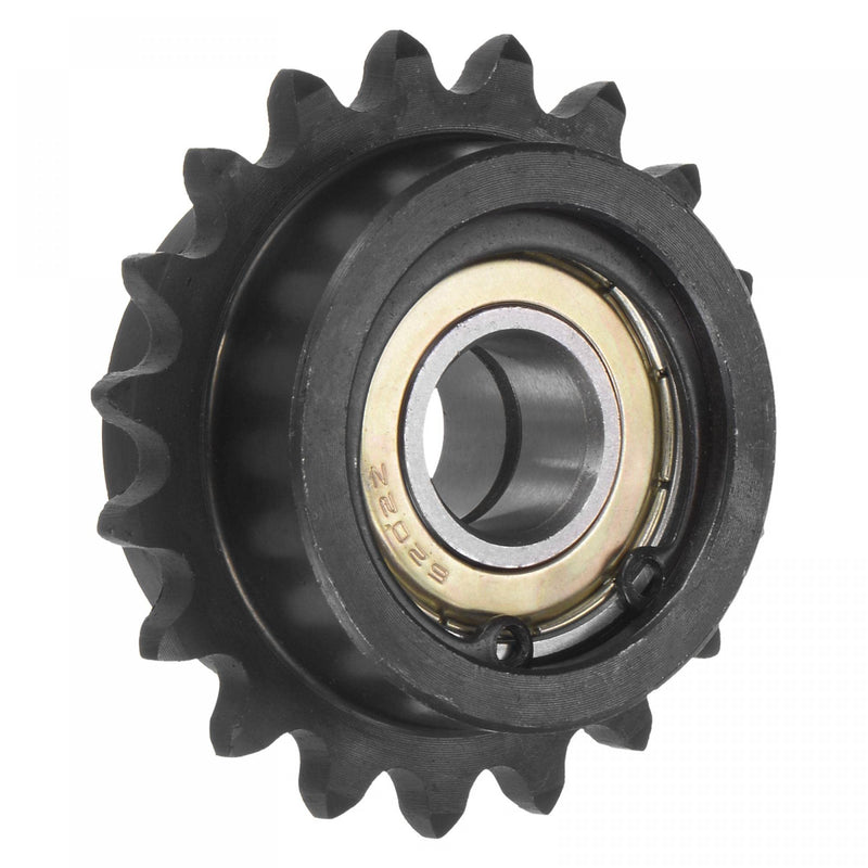  [AUSTRALIA] - uxcell #35 Chain Idler Sprocket, 15mm Bore 3/8" Pitch 19 Tooth Tensioner, Black Oxide Finished C45 Carbon Steel with Insert Double Bearing for ISO 06C Chains