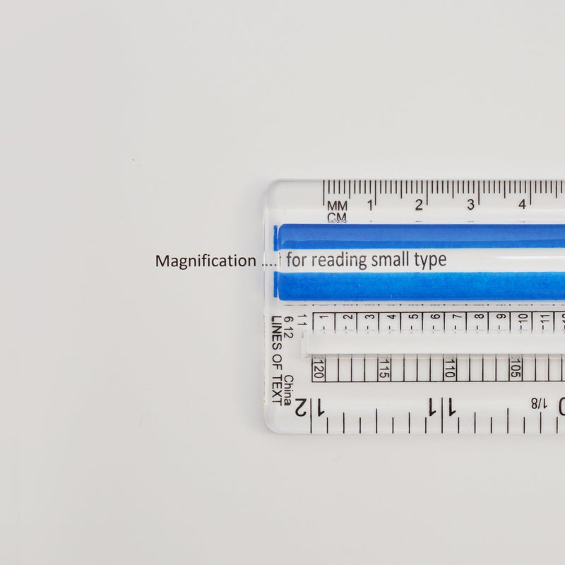 Westcott Data Processing Magnifying Ruler, 12-Inches, Clear (14125) - LeoForward Australia