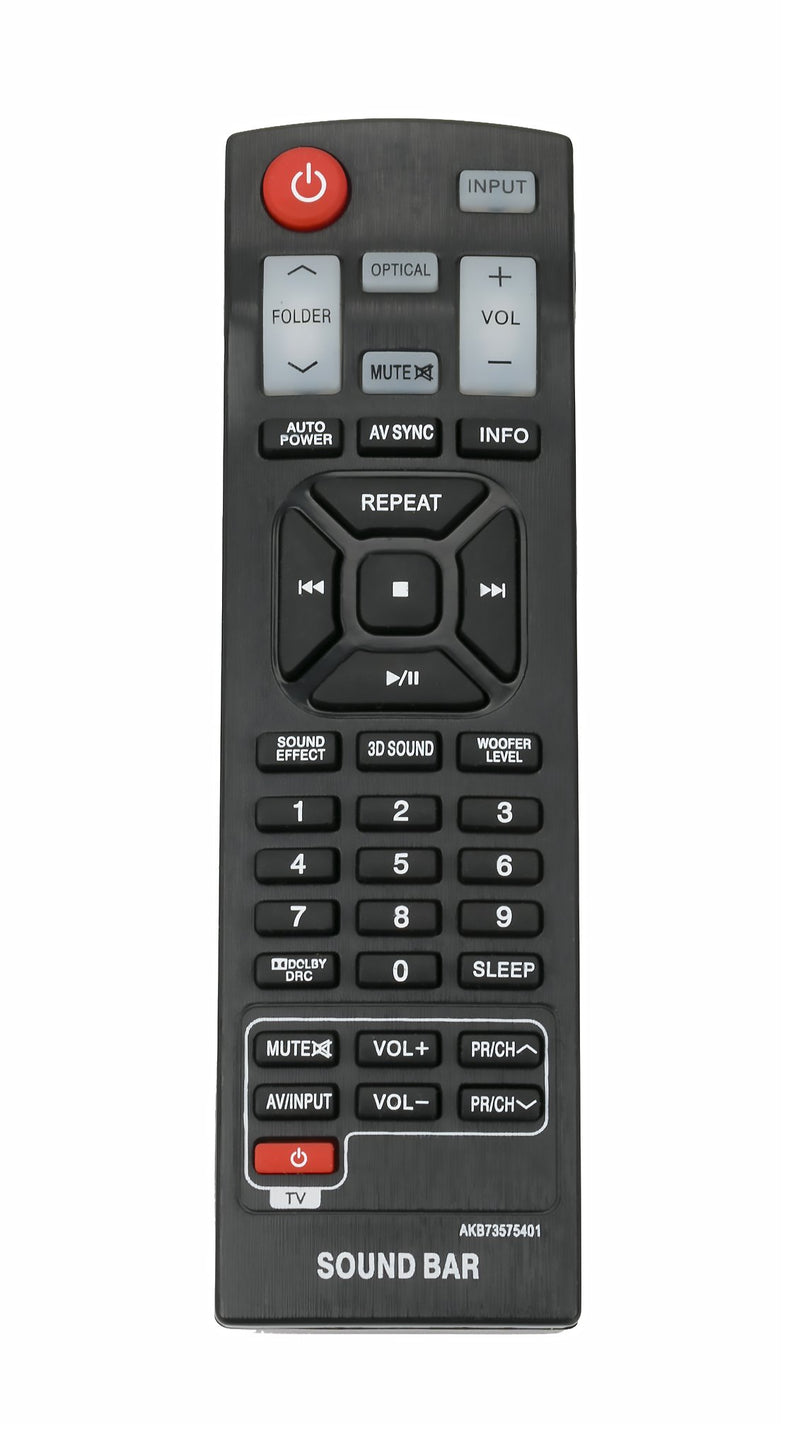 ECONTROLLY New AKB73575401 Replace Remote Control for LG Sound Bar NB5540A NB5541 NB2430A NB4540 - LeoForward Australia