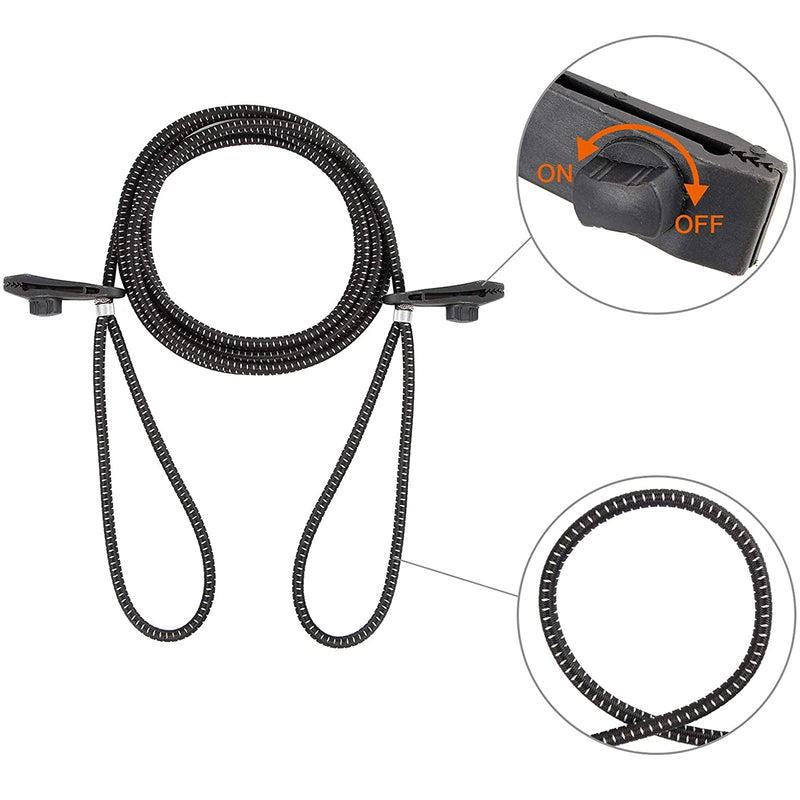  [AUSTRALIA] - Ayaport Gust Strap Car Cover Straps Wind Guard Protector Super Strong Bungee Cords Secure Car Cover in High Winds Fit Most Cars 13ft+20ft