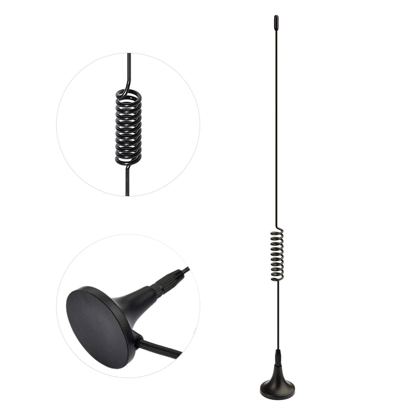  [AUSTRALIA] - Bingfu VHF UHF Ham Radio Amateur Radio Mobile Radio Scanner Antenna Police Scanner Antenna Magnetic Base BNC Male Antenna Compatible with Uniden Bearcat Whistler Radio Shack Police Radio Scanner