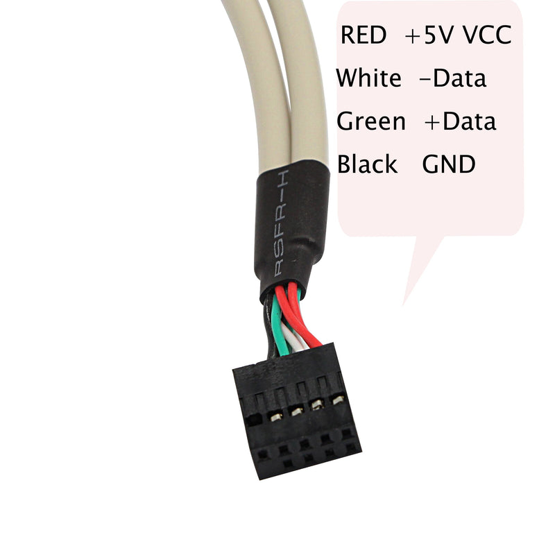  [AUSTRALIA] - SINLOON （2-Pack Computer Cables & Connectors New 2 Port USB 2.0 Motherboard Rear Panel Expansion Bracket to IDC 9 Pin Motherboard USB Cable Host Adapter