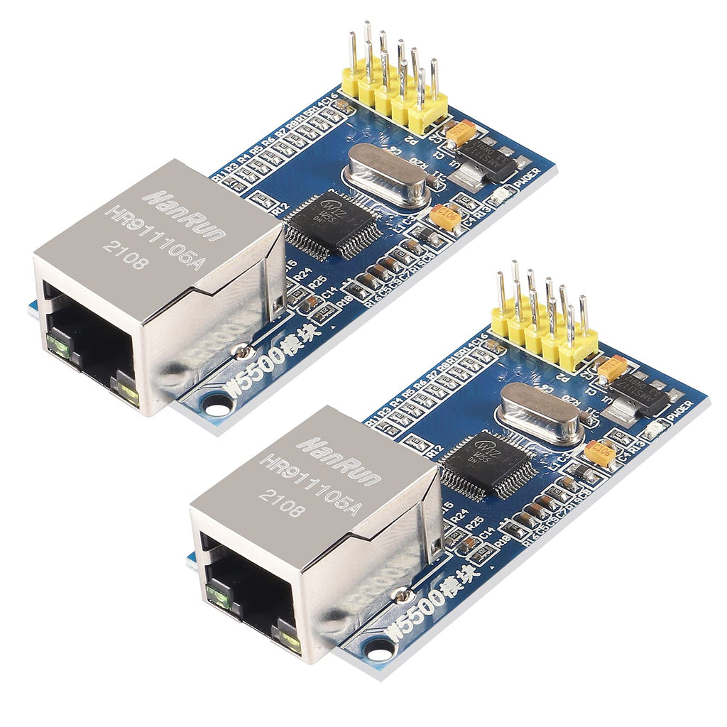  [AUSTRALIA] - AITRIP 2PCS W5500 Ethernet Network Module Full Hardware TCP/IP Protocol 51 / STM32 Microcontroller Program SPI Interface for Arduino