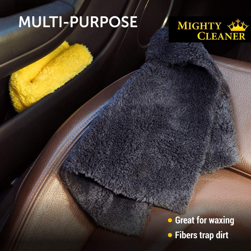  [AUSTRALIA] - Premium Microfiber Towels for Cars - 6 Pack - Thick Professional Microfiber Cleaning Cloth for Cars - 12”x12”