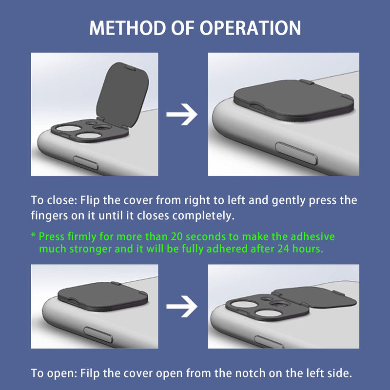  [AUSTRALIA] - Phone Camera Lens Cover Compatible with iPhone 13/iPhone 13 Mini,Camera Lens Protector to Protect Privacy and Security,Strong Adhesive