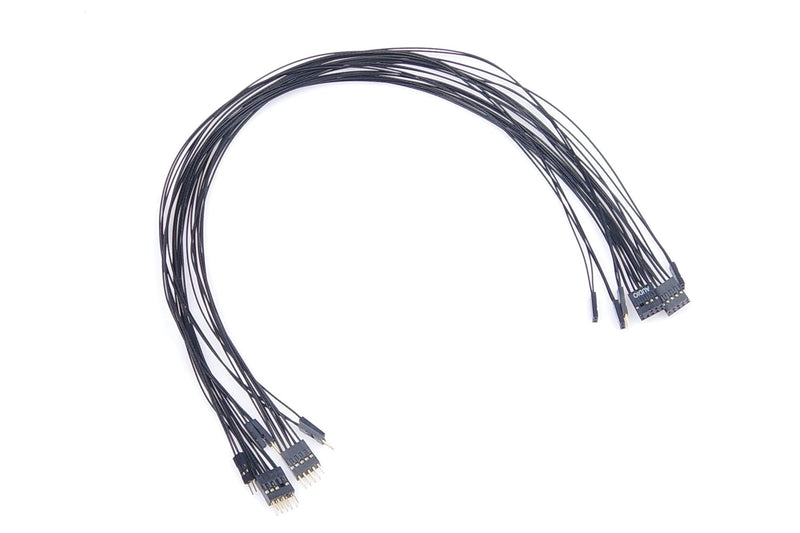  [AUSTRALIA] - LM YN Motherboard Extension Cable Set Silver Plating Cord Gold-Plated Plug Six Kinds of Extension Cord POWE LED HDD LED Power SW Reset SW HD Audio Front USB Extension Cable Length 19 inches