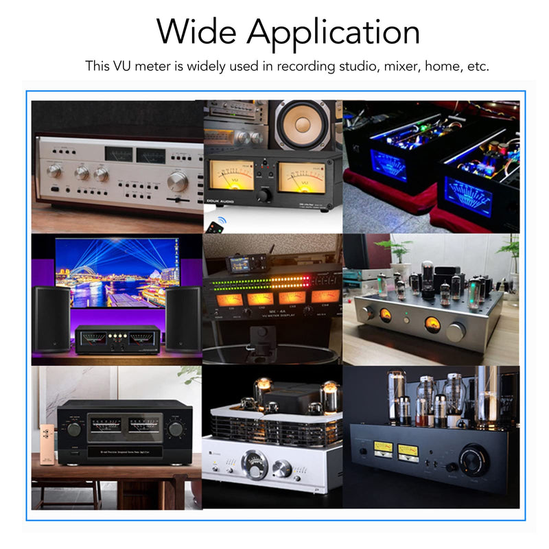  [AUSTRALIA] - Portable VU Meter with Driver Board Kit Adjustment Power Amplifier DB Meter with Backlit for DIY Home Car