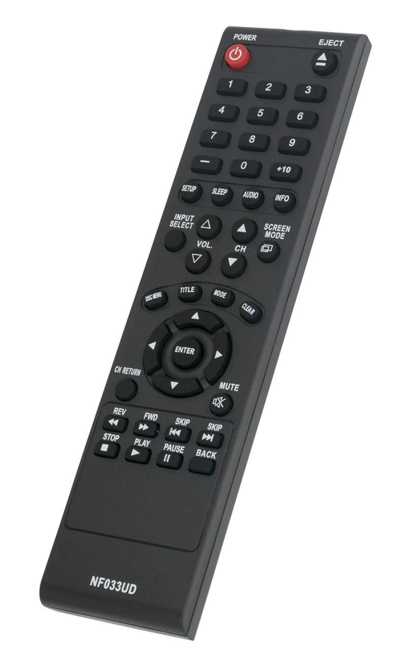 New NF033UD Replaced Remote fit for Sylvania Emerson TV DVD Player LD190SS1 LD190SS2 LD195SSX LD320SS1 LD320SS2 LD320SSX LD370SSX LD190EM1 LD190EM2 LD260EM2 LD320EM2 A9DF1UH - LeoForward Australia