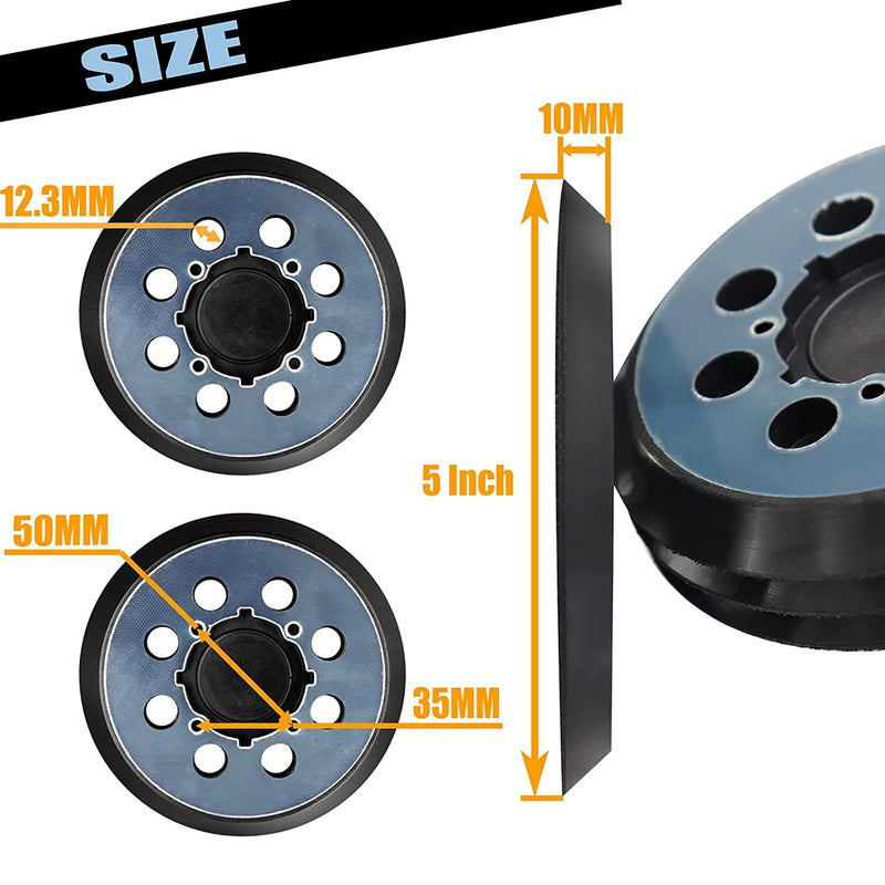  [AUSTRALIA] - 5-Inch Hook and Loop Replacement Sander Pad,Fit for DWE6423,DWE6423K,DWE6421,DWE6421K,DCW210B,Compatible with DEWALT Random Orbit Sander DWE64233, N329079 Parts