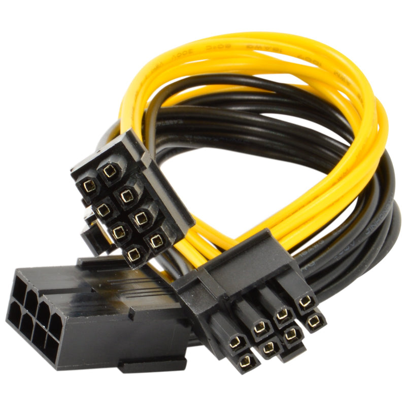 JacobsParts PCI Express Power Splitter Cable 8-pin to 2x 6+2-pin (6-pin/8-pin) 18 AWG 8-pin to 6+2pin (1pc) - LeoForward Australia