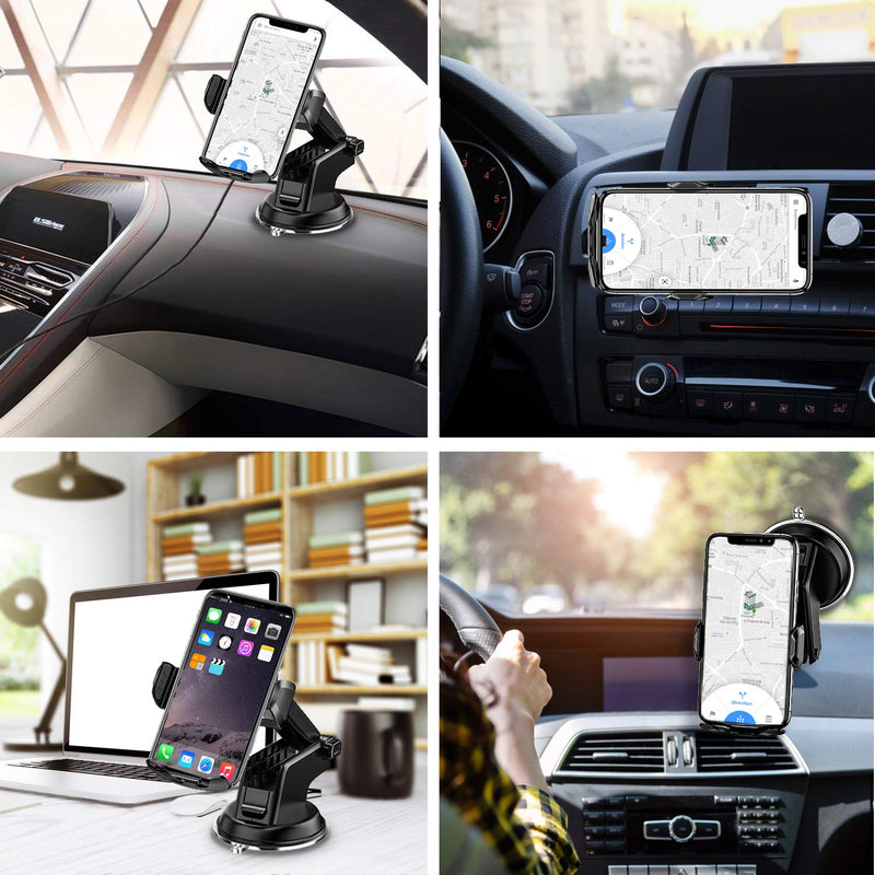  [AUSTRALIA] - YITUMU Wireless Car Charger,15W Qi Fast Charging Auto-Clamping Car Phone Holder Mount,Air Vent Windshield Dashboard Car Phone Mount,Long Arm Suction Cup Cell Phone Holder for iPhone Samsung LG Gold